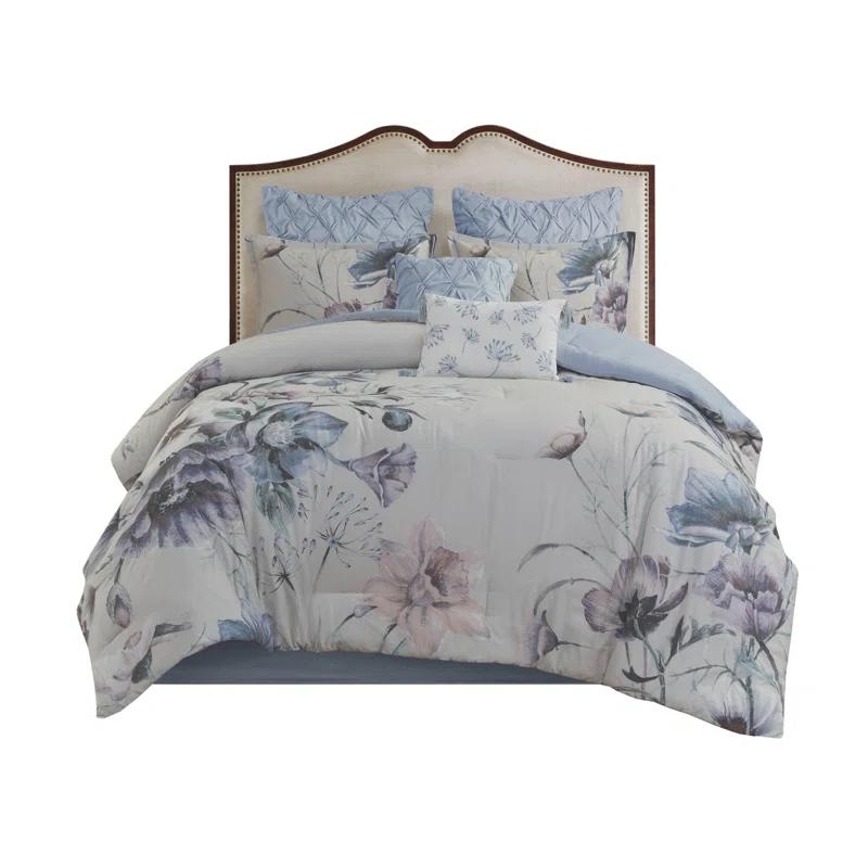 Madison Park Cassandra 8 Piece Cotton Comforter Set