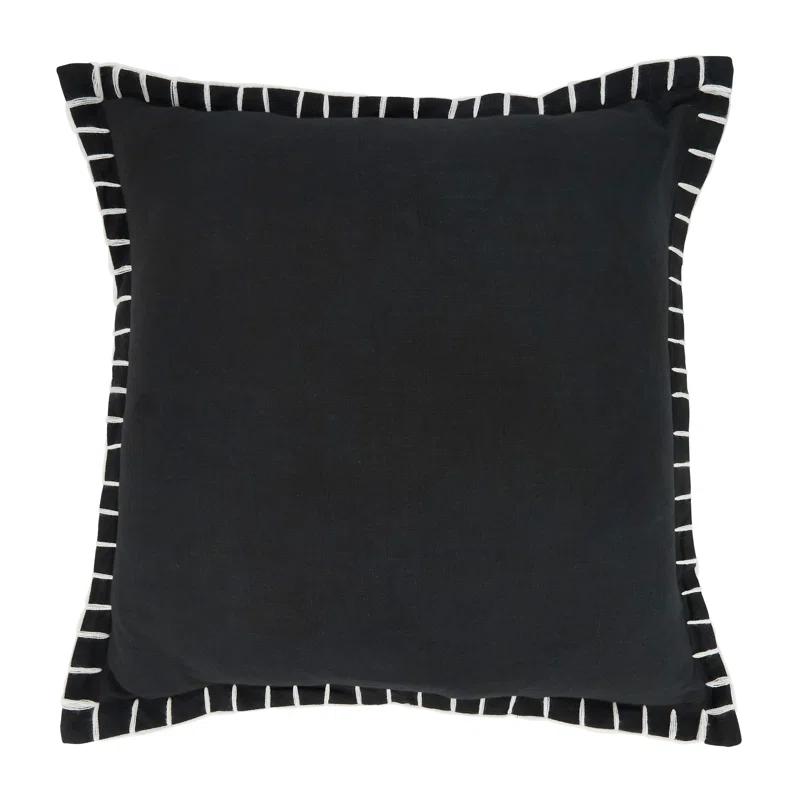 Saro Persephone Collection Cotton Pillow Cover