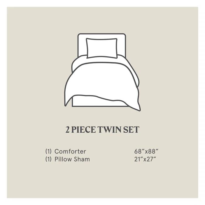 HiEnd Accents Toluca Canvas Canvas Geometric Southwestern Style Comforter Set