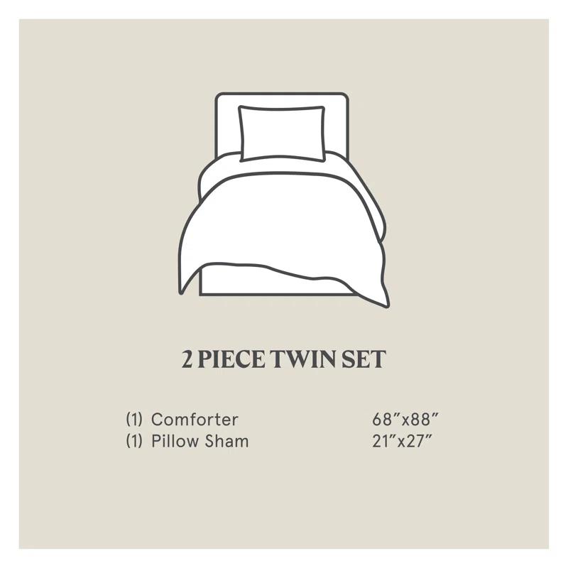 HiEnd Accents Toluca Canvas Canvas Geometric Southwestern Style Comforter Set