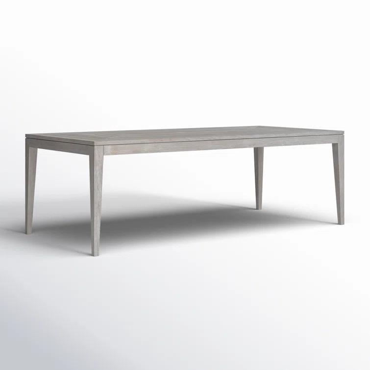 La Jolla Gray Teak Rectangular Formal Dining Table