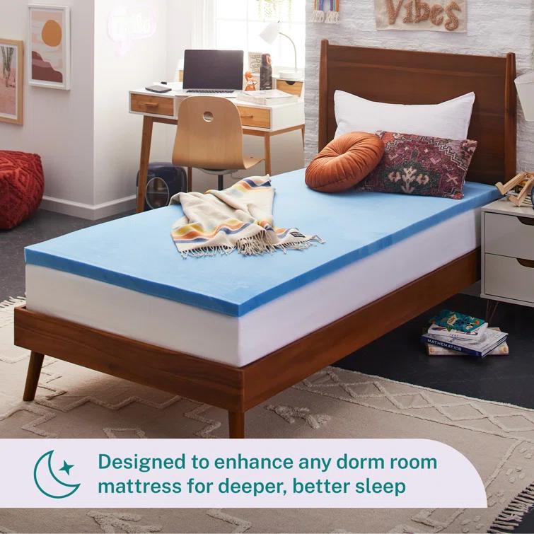 Sleep Innovations 2'' Gel Memory Foam Mattress Topper
