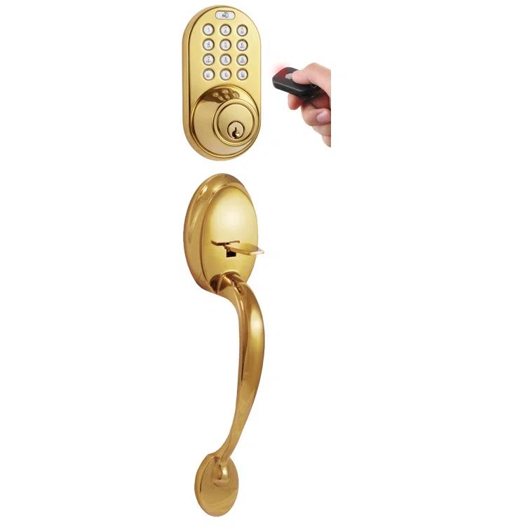 Milocks X-Series Handleset with Smart Electronic Deadbolt and Door and Rosette