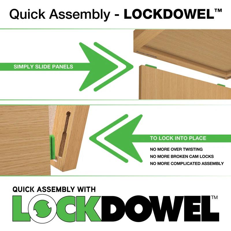 OSP Designs Metal Base Writing Desk