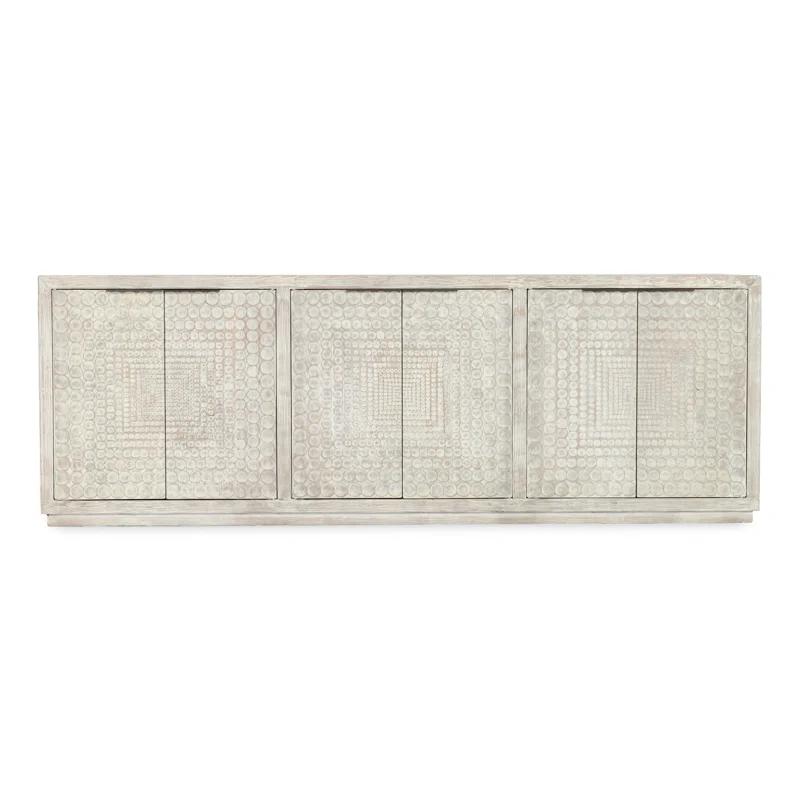 Classic Home Tafari 6-door Reclaimed Pine Wood Buffet Sideboard In Cream