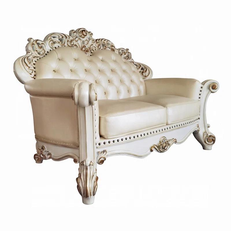 A&J Homes Studio Vendome 69.6'' Faux Leather Loveseat