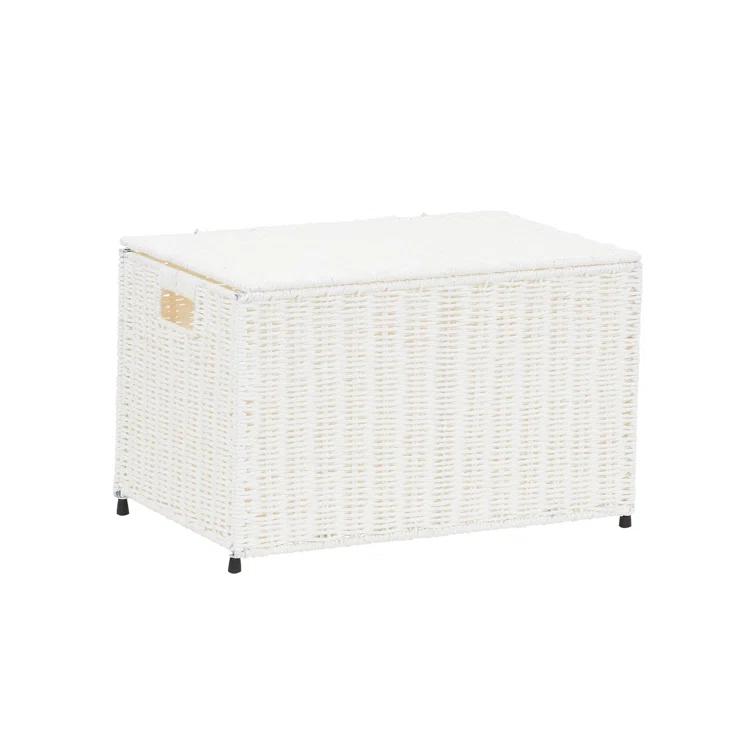 Household Essentials Woven Wicker Storage Chest