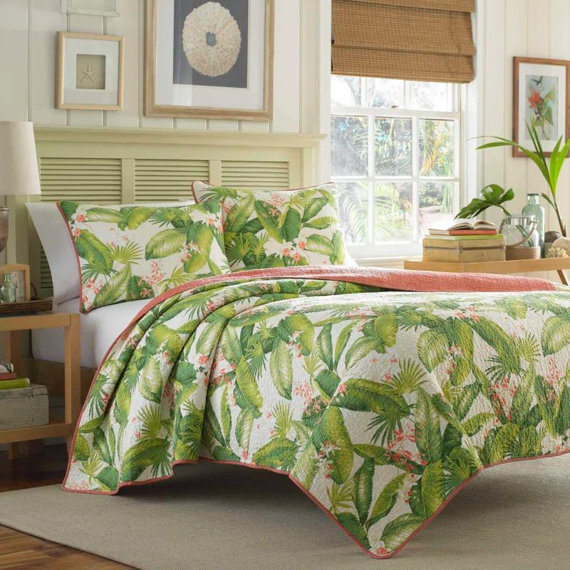 Tommy Bahama Home Tommy Bahama Aregada Dock Cotton Reversible Quilt Set