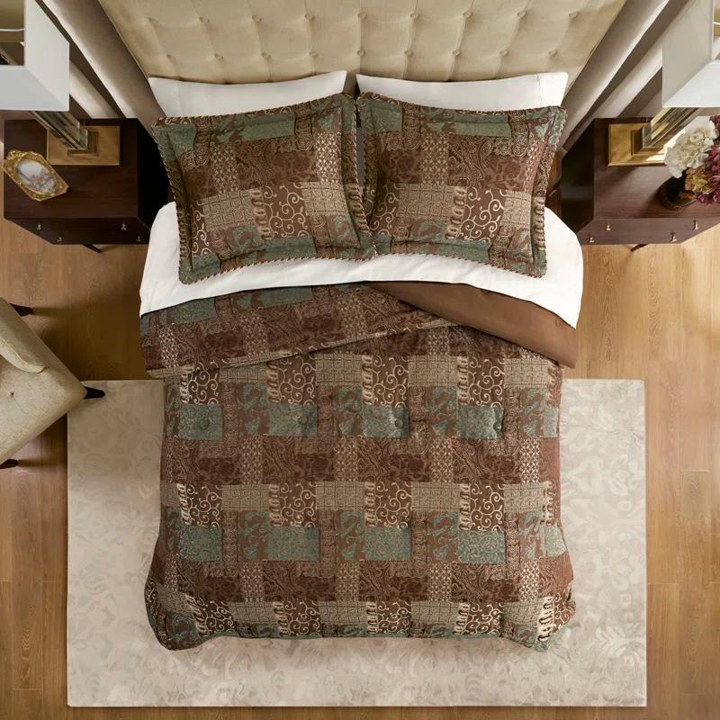 Croscill Croscill Galleria 4 Piece Chenille Jacquard Comforter Set