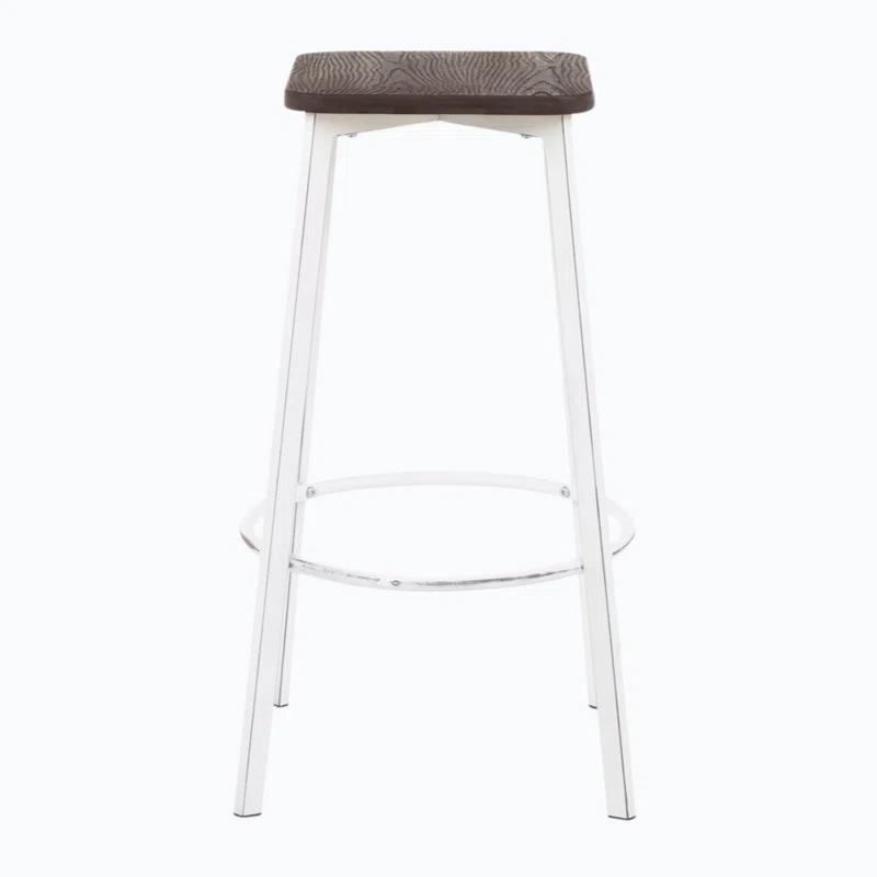 Wenty Clara Upholstered Counter Stool with Metal Frame (Set of 2)