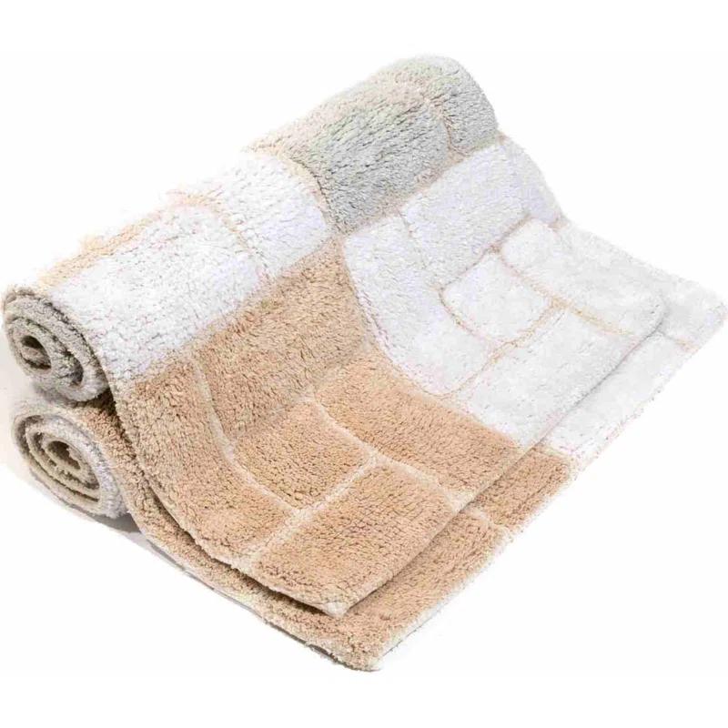 Classic Color Cotton Blend Bath Rug
