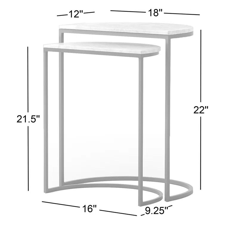 Soria Nesting Tables-Iron