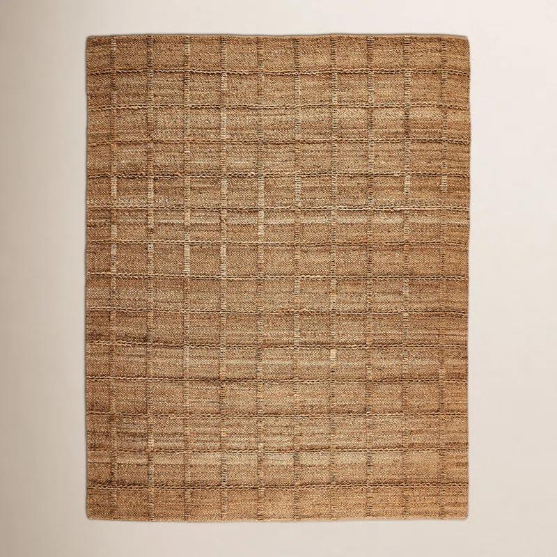Gracie Oaks Hanne Jute Area Rug for Dining Room Living Room, Natural