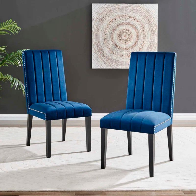 Modway Modway Catalyst Performance Velvet Dining Side Chairs - Set of 2