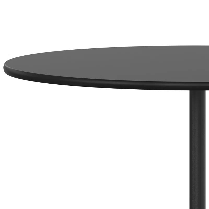 Flash Furniture Marrel Round Wood Cocktail Table with Columns by Flash Furniture