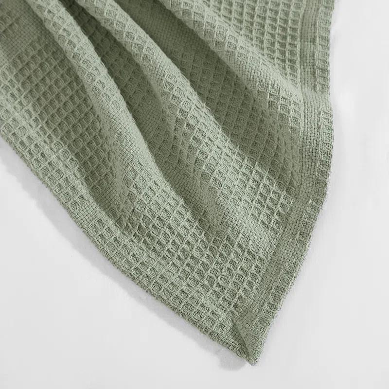 Kenneth Cole Kenneth Cole Waffle Grid Solid Cotton Blanket