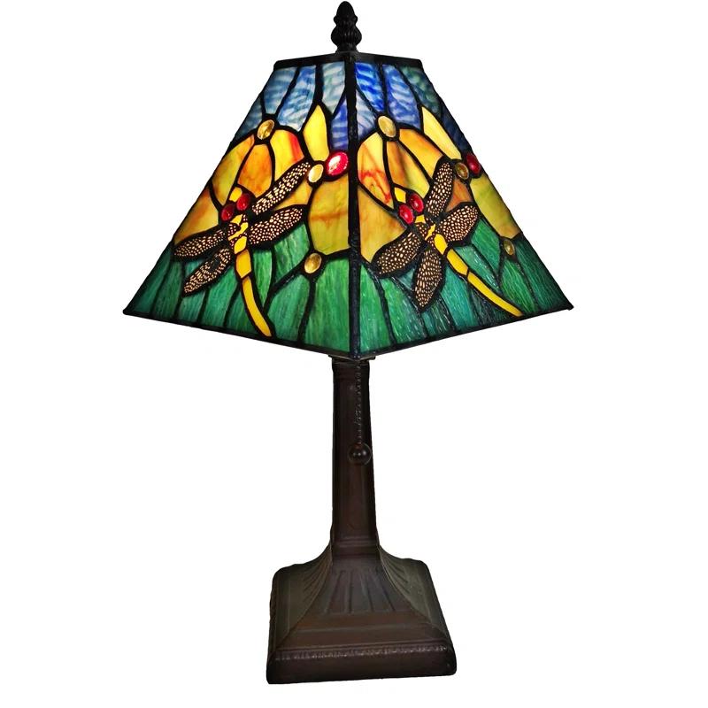 Amora Lighting Tiffany Metal Table Lamp