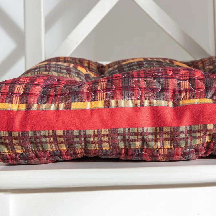 Barefoot Bungalow Quilted Reversible Indoor Chair Pad Cushion & Reviews | Wayfair