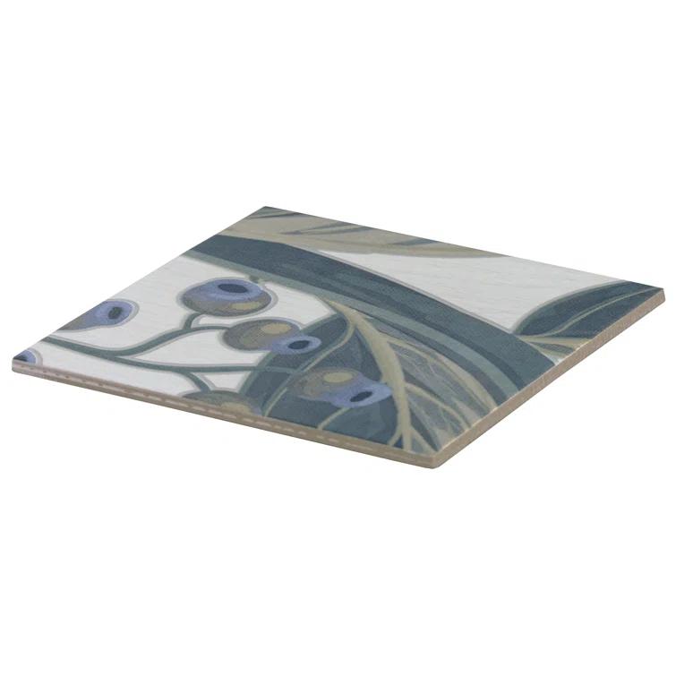 Bond Tile Angela Harris Native 8" x 8" Beveled Porcelain Singular Floor Use Tile