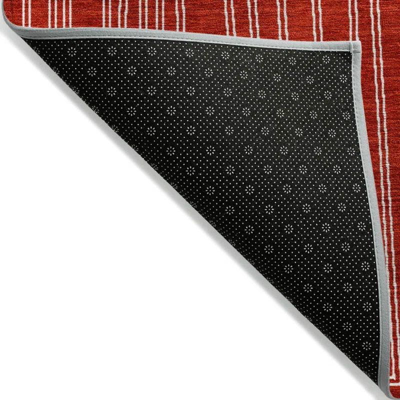 Machine Washable Indoor/Outdoor Chayden ACN1045 Red Rug