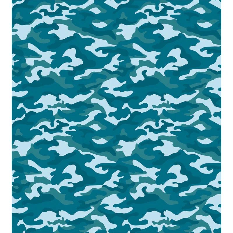 Ambesonne Camo Coastal Camouflage Duvet Cover Set