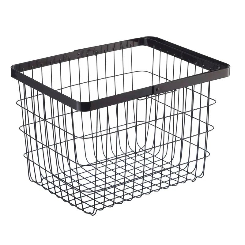 Yamazaki Home Yamazaki Home Laundry Basket, Storage Hamper, Large, Steel, Large, 8.75 gallons, 33 liters