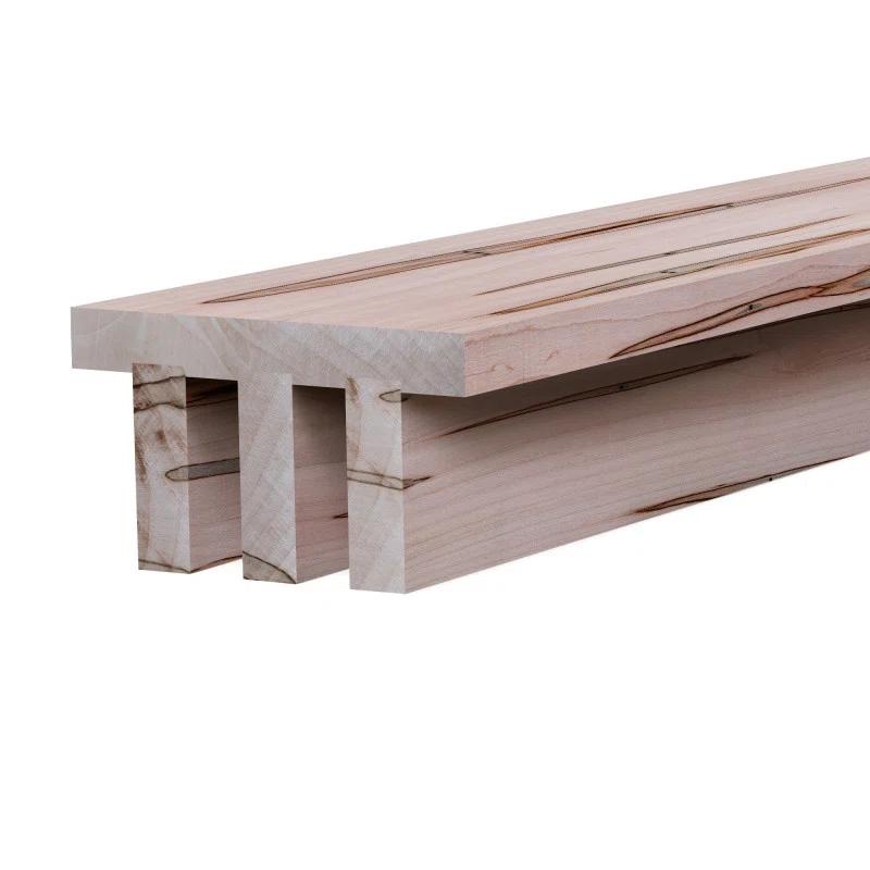 Ornamental Mouldings Natural Industrial Slat Beam 5-1/2"X3-1/8"X92"