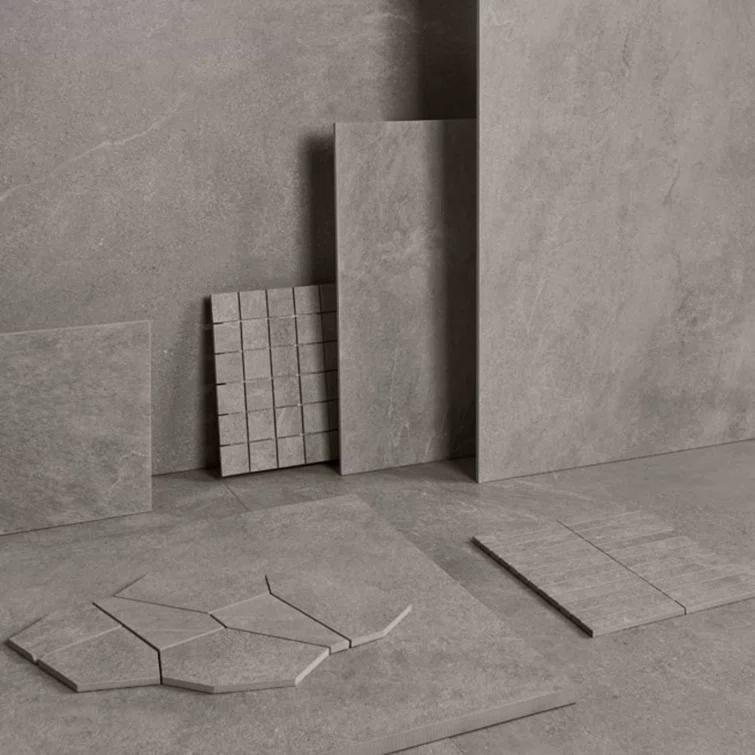 Monolith 11.81 In. X 11.81 In. Stacked Matte Porcelain Mosaic Floor And Wall Tile (0.96 Sq. Ft. / Each)