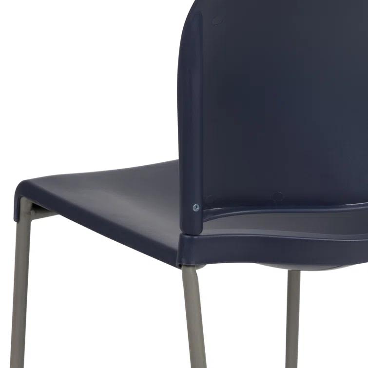 Flash Furniture Brielle Contoured Sled Base Stackable Waiting Room Chairs (Set of 5)