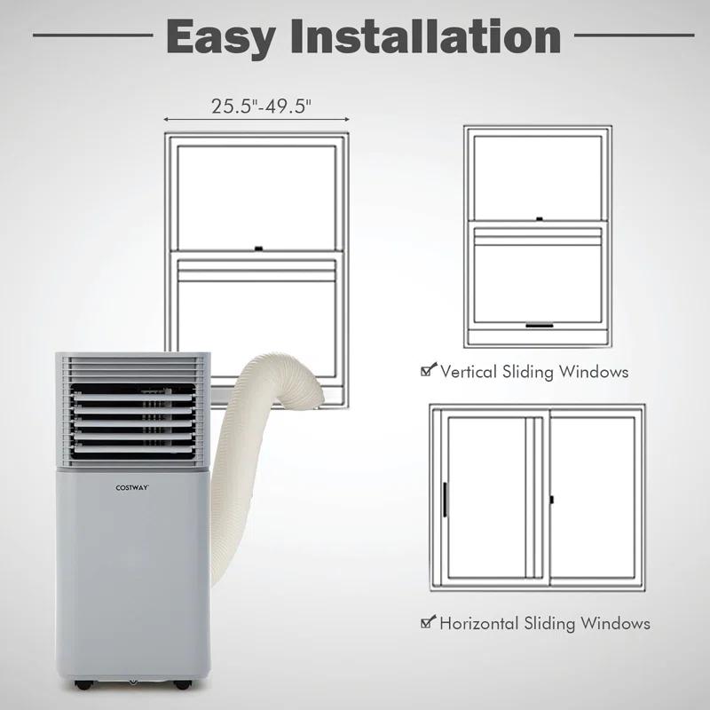 Costway 8000 BTU Portable Air Conditioner with Remote