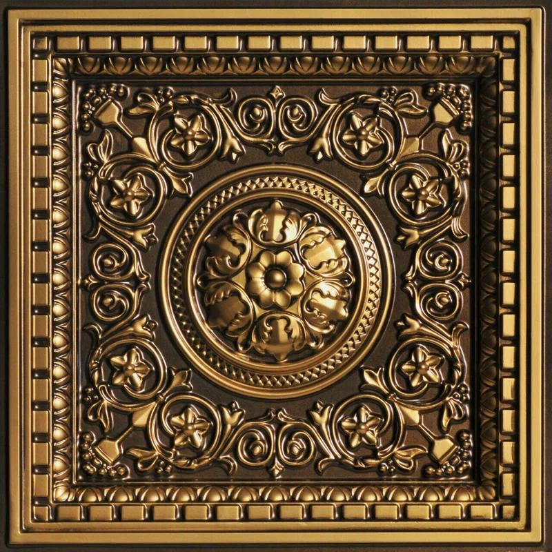 FromPlainToBeautifulInHours Rhine Valley 2 Ft. X 2 Ft. Drop-In PVC Ceiling Tile (Set of 25)