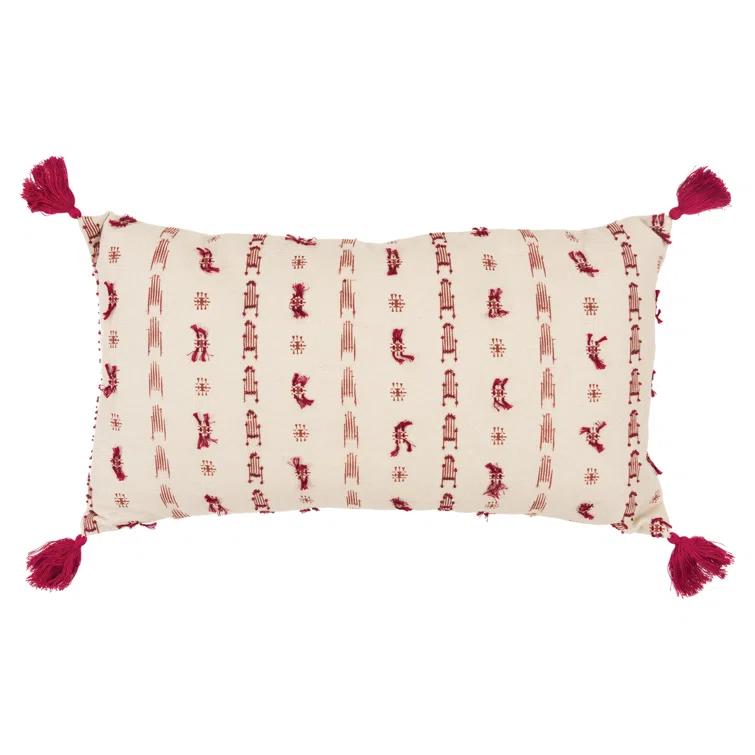Rizzy Home Tassels Cotton Throw Pillow