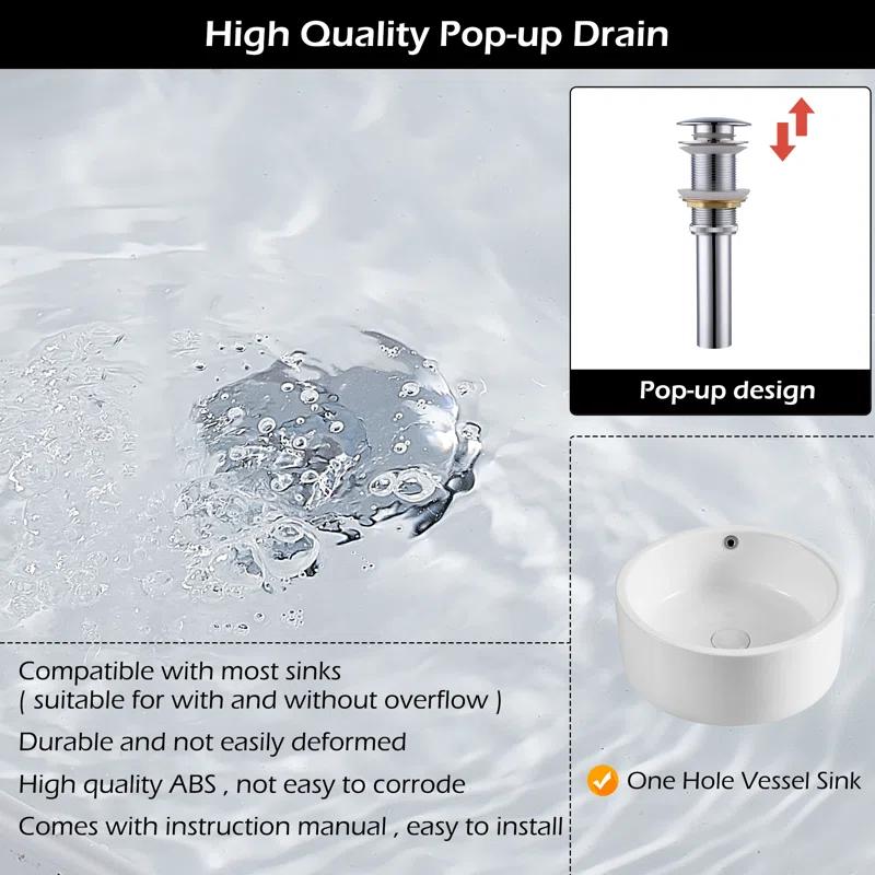 YCCUZA Y217H-C Single Hole Faucet Single-handle LED Bathroom Vessel Sink Faucet with Drain Assembly