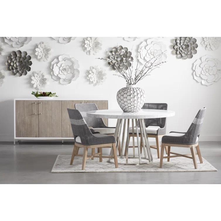 Kinnda Indoor / Outdoor Dining Chair (Set of 2) - Dark Gray