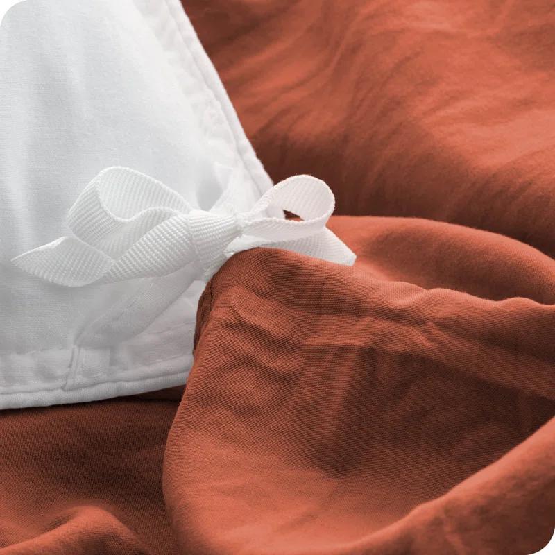 Bare Home Washed Microfiber Duvet Cover Set