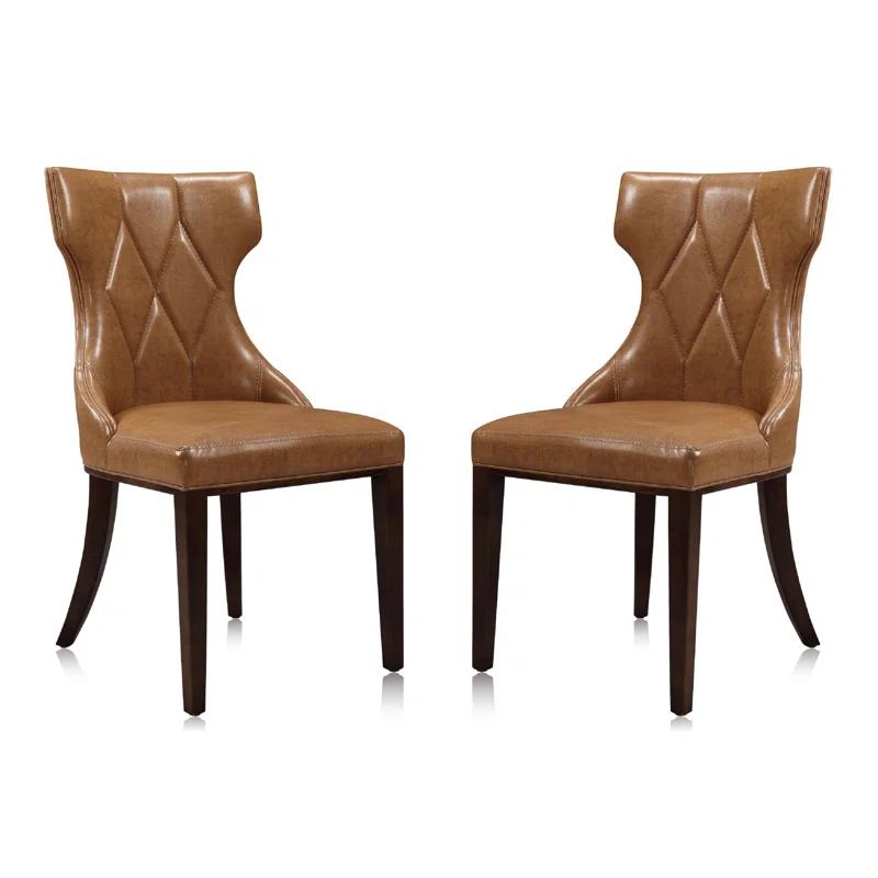 Reine Upholstered Wing Back Side chair (Set of 2)