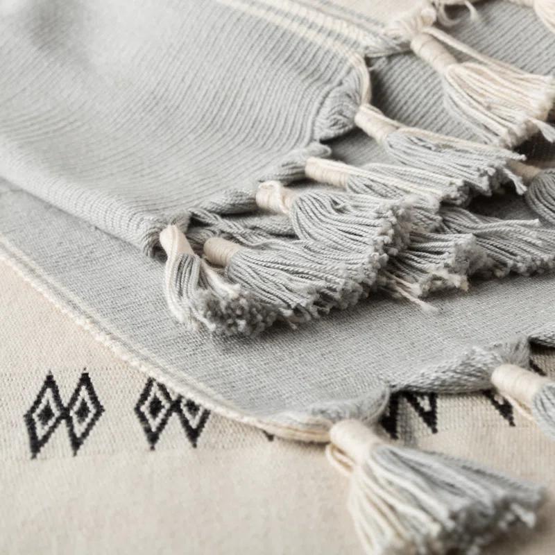 Joss & Main Everley Hand-Loomed Tribal 100% Cotton Throw | Joss & Main