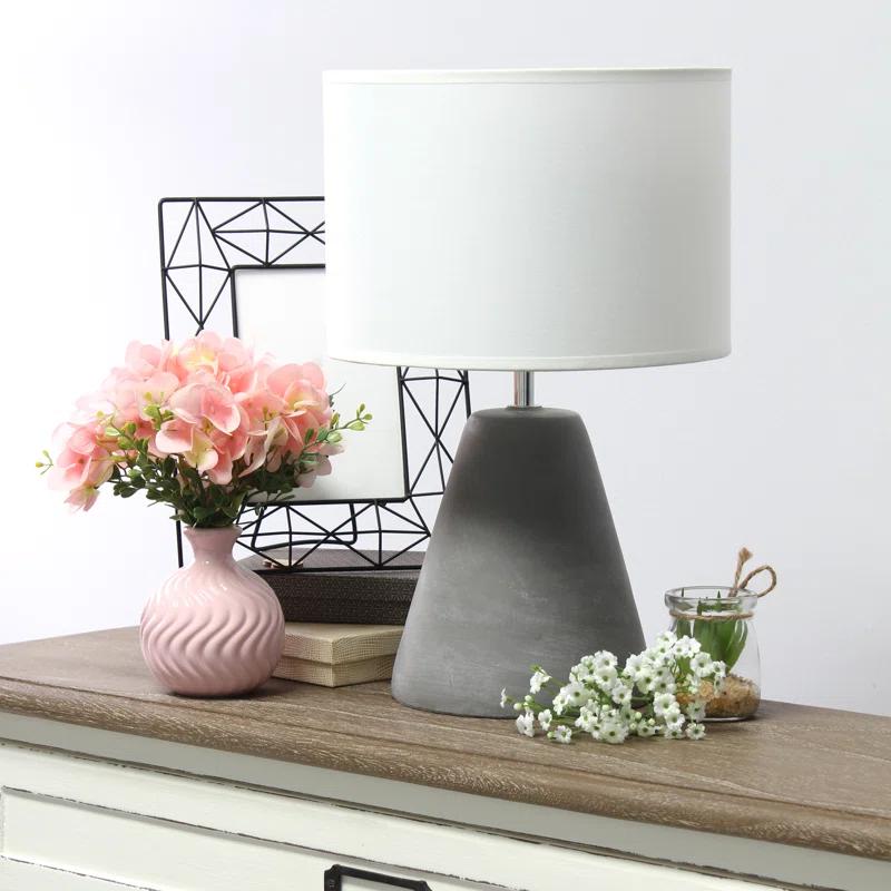 Union Rustic Amaresh Concrete Table Lamp
