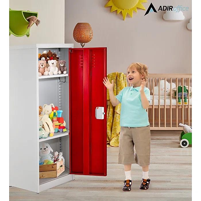 AdirOffice AdirOffice 48" H x 15" W Steel Single Tier Storage Locker with Digital Lock