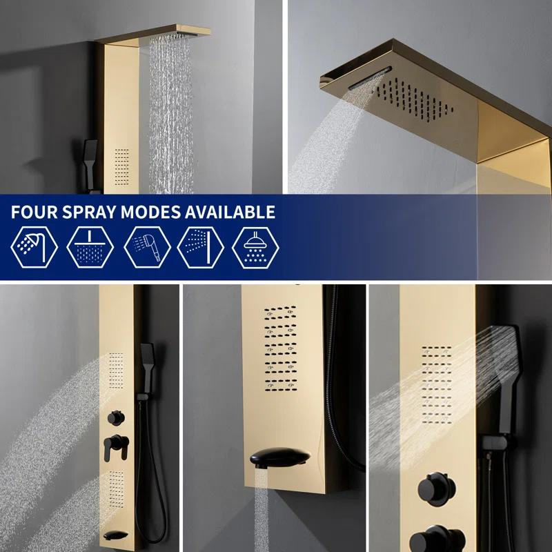 57.99'' Shower Panel with Fixed Shower Head