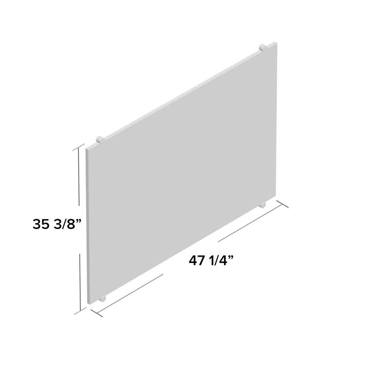 MooreCo Visionary Magnetic Wall Mounted Glass Dry Erase Board