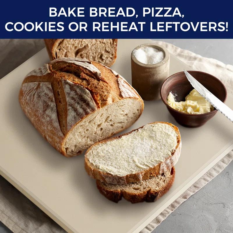 CHEFSPOT CHEFSPOT Cordierite Pizza Stone for Grill, Oven and Pizza Oven - 12" x 12" - 0.6" Thick