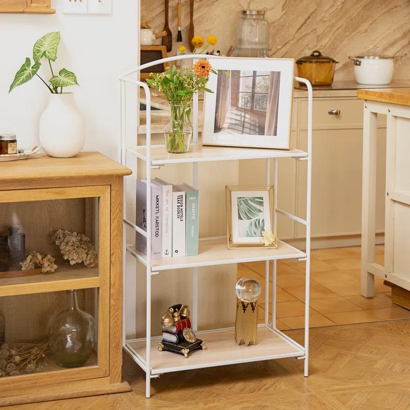 Lejon No Assembly Folding Etagere Bookcase