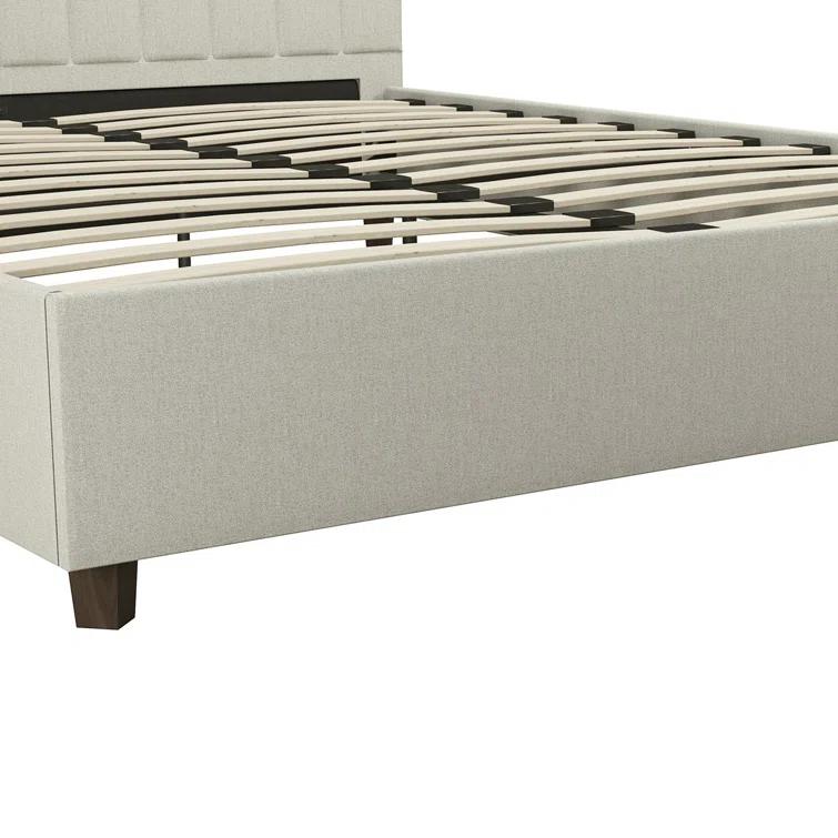 Novogratz Brittany Tufted Upholstered Platform Bed