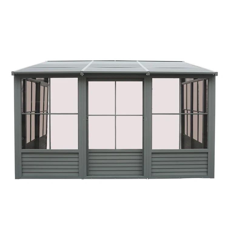 Gazebo Penguin Florence Wall-Mounted Solarium with Metal Roof