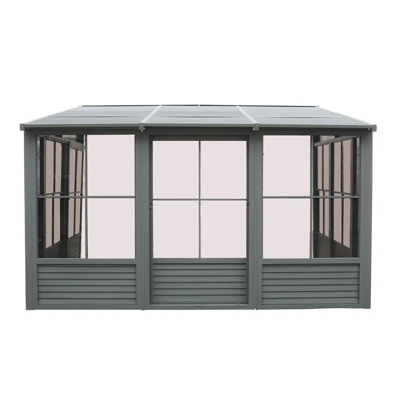 Gazebo Penguin Florence Wall-Mounted Solarium with Metal Roof