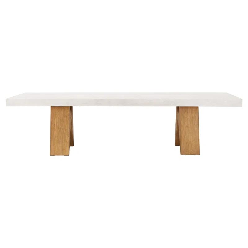 Seasonal Living Perpetual Rectangular Concrete Outdoor Dining Table