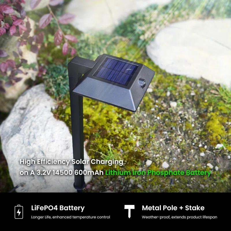 Home Zone Security Low Voltage Solar Powered Integrated LED Pathway Light