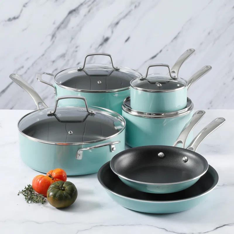 Martha Stewart Martha Stewart 10 - Piece  Aluminum Nonstick Cookware Set