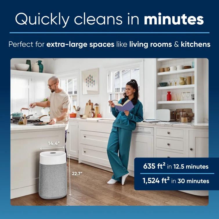 Blueair Blue Max Air Purifier, Blue Pure 211i Max, up to 1,524sqft
